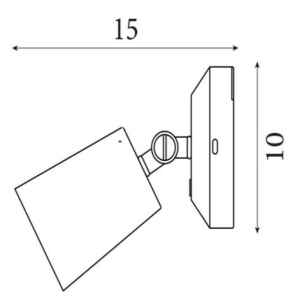 Searchlight - LED Dæmpbar genopladelig væglampe CONE LED/1,5W/5V guld