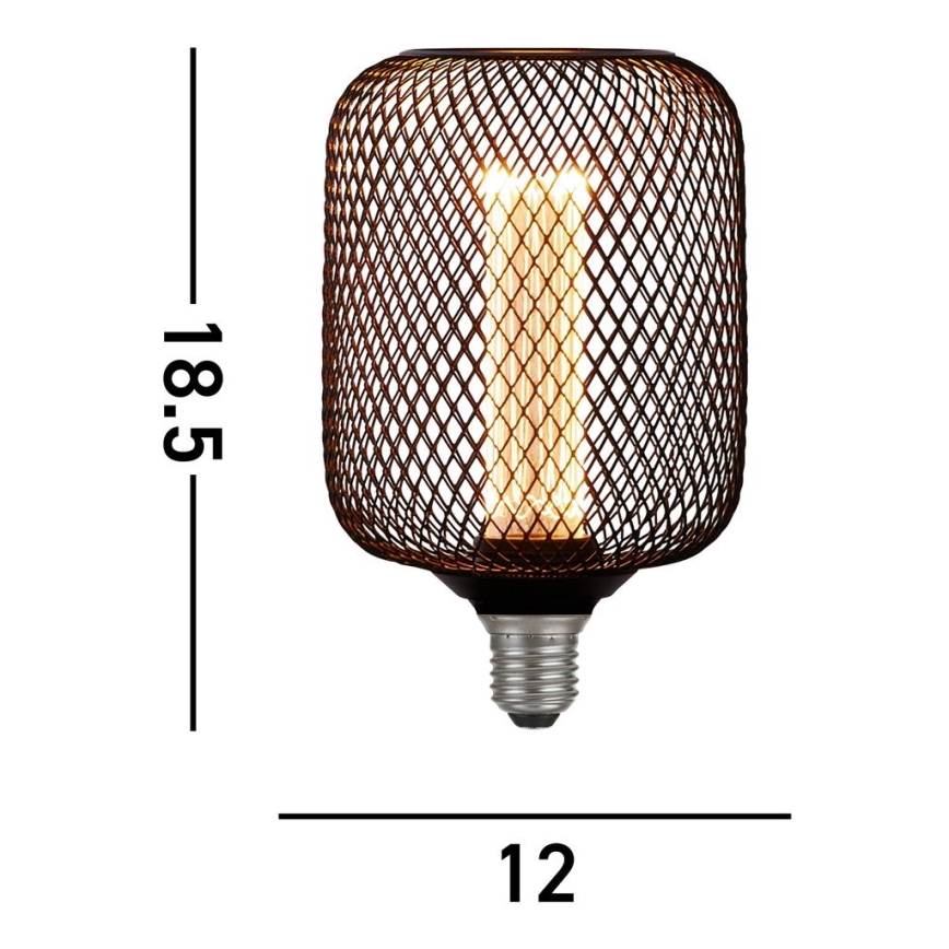 Searchlight - LED-dæmpbar dekorationspære WIRE MESH E27/4,5W/230V 2700K