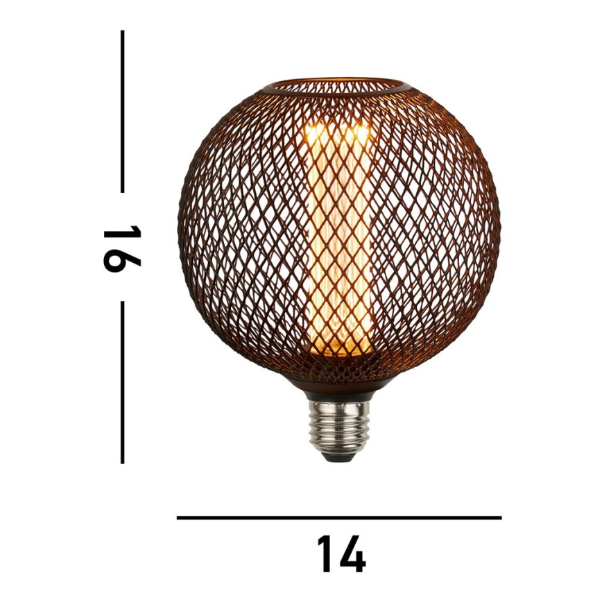 Searchlight - LED dæmpbar dekorativ pære WIRE MESH E27/4,5W/230V 2700K
