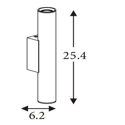 Searchlight - Væglampe BEACON 2xGU10/10W/230V guld