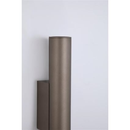 Searchlight - Væglampe BEACON 2xGU10/10W/230V brun