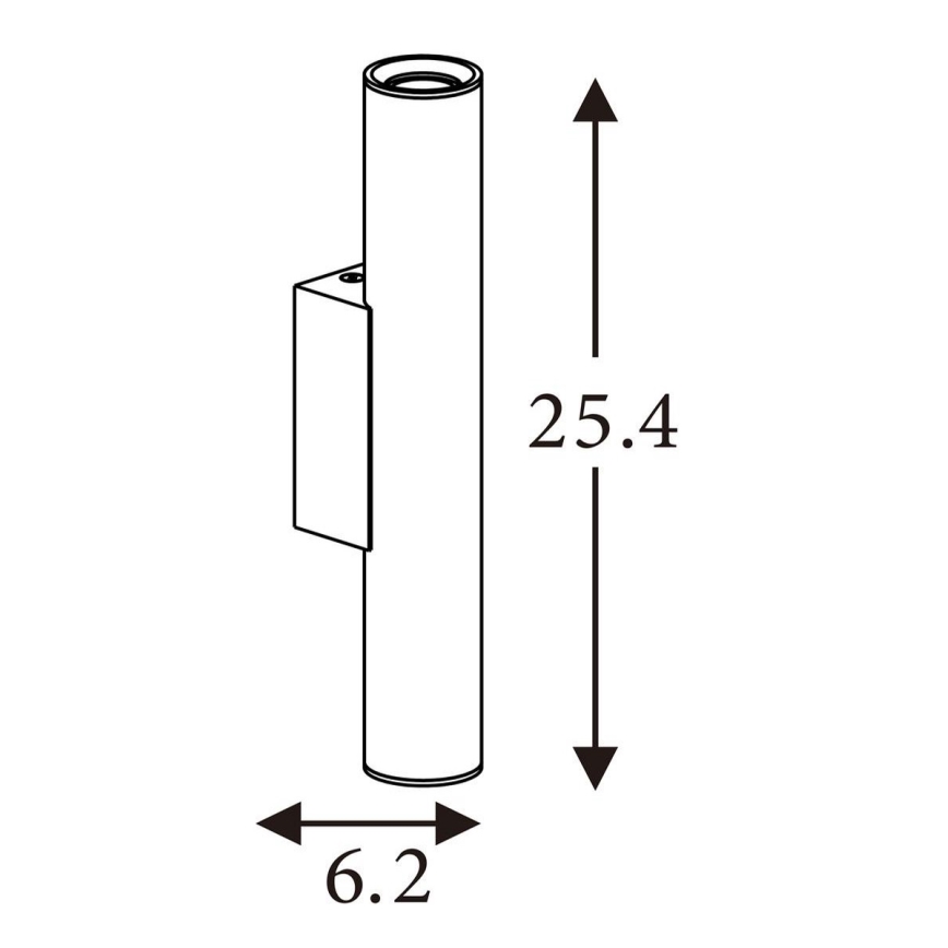 Searchlight - Væglampe BEACON 2xGU10/10W/230V brun