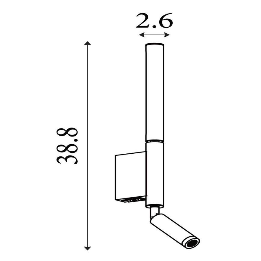 Searchlight - LED-spotlampe ARCHITECT LED/7W/230V sort