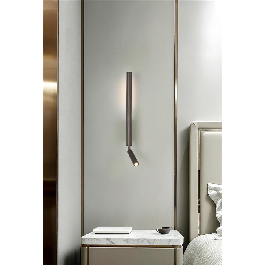 Searchlight - LED-spotlampe ARCHITECT LED/7W/230V brun