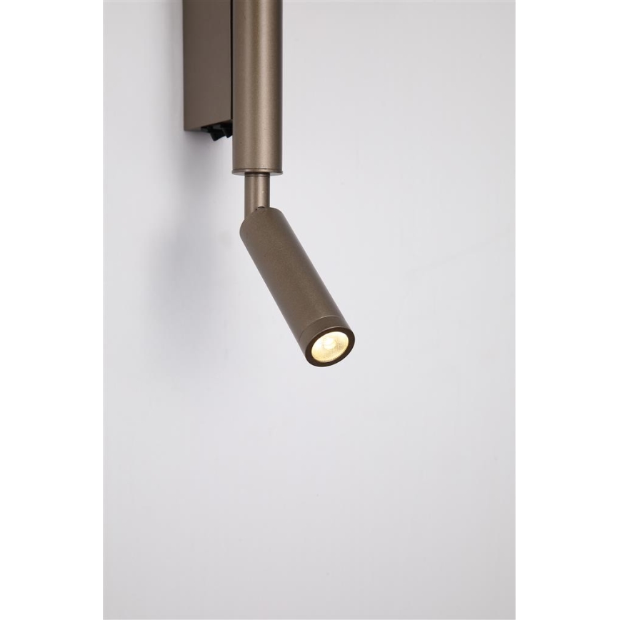 Searchlight - LED-spotlampe ARCHITECT LED/7W/230V brun