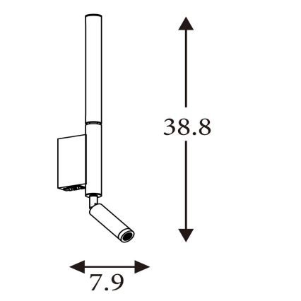 Searchlight - LED-spotlampe ARCHITECT LED/7W/230V brun