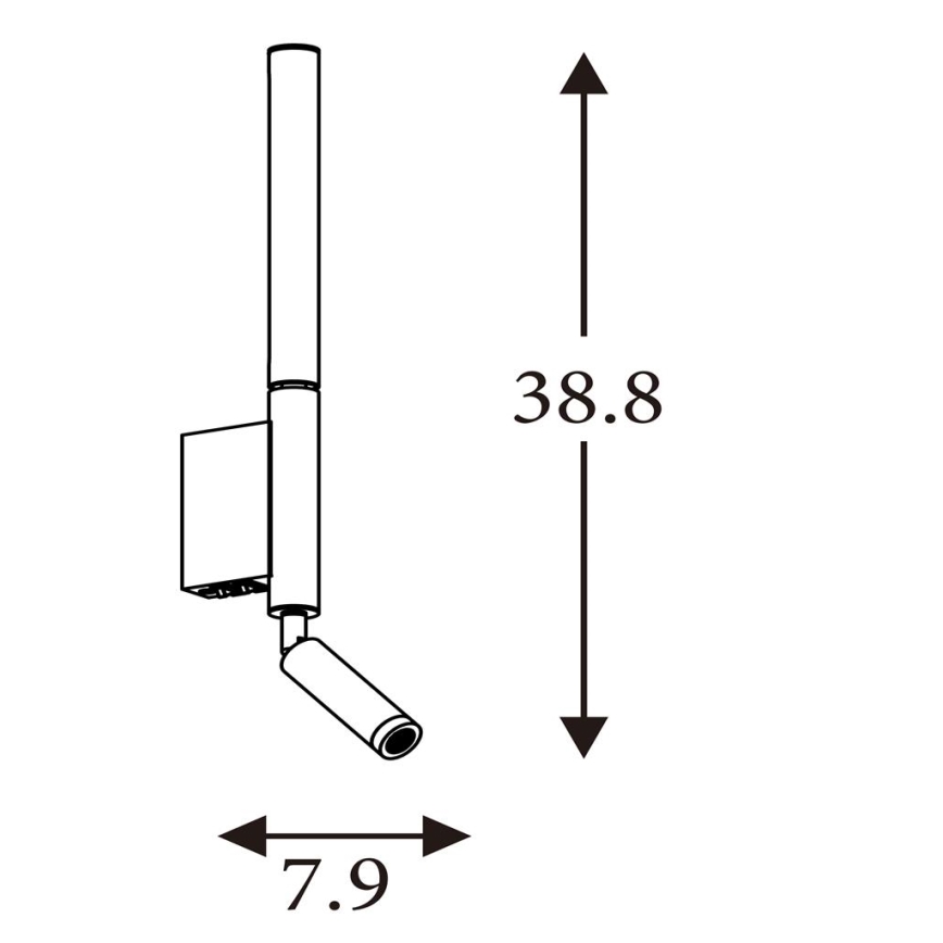 Searchlight - LED-spotlampe ARCHITECT LED/7W/230V brun
