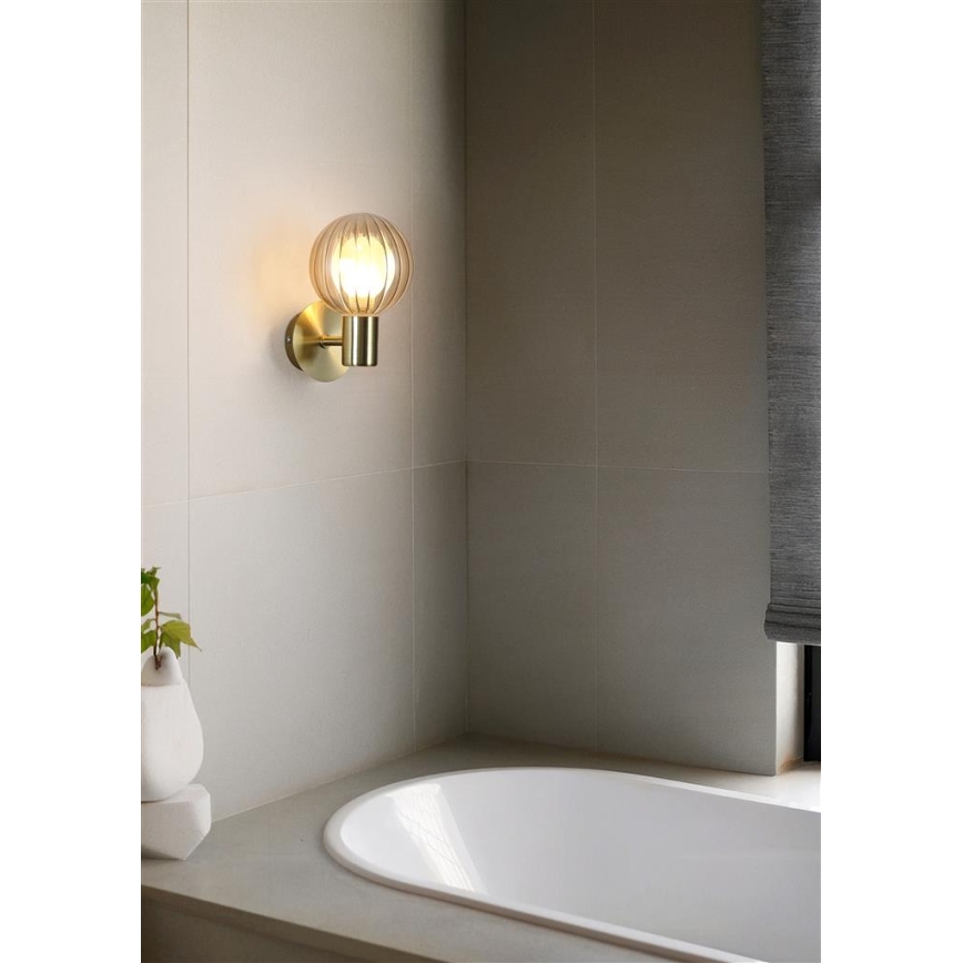 Searchlight - Væglampe LUMINSPHERE 1xG9/7W/230V messing