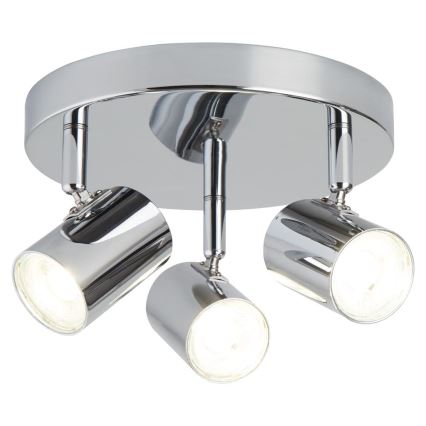 Searchlight - LED spotlampe ROLLO 3xLED/4W/230V skinnende krom