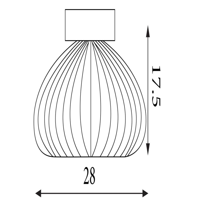 Searchlight - Loftlampe CELESTIAL 1xE27/60W/230V Ø 28 cm