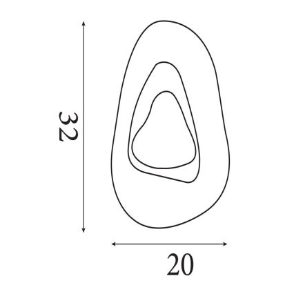 Searchlight - LED-væglampe DESTINY LED/8W/230V sort