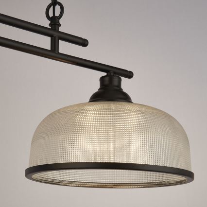 Searchlight - Pendel med kædeophæng BISTRO 2xE27/60W/230V sort