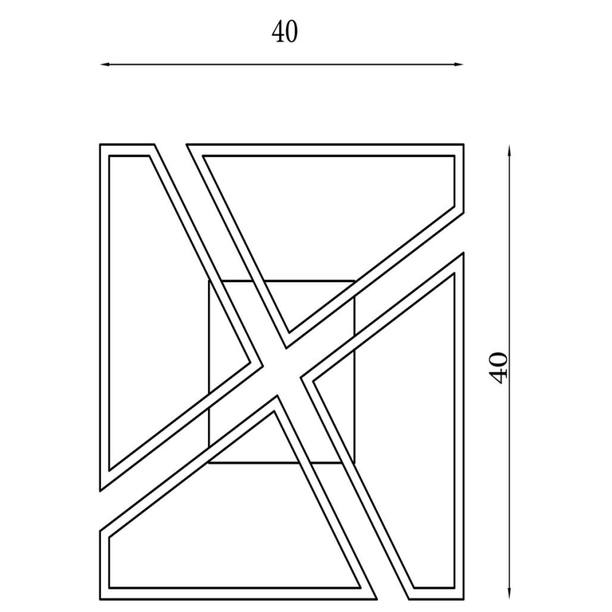Searchlight - Dæmpbar LED-loftlampe QUATRO LED/29W/230V 40x40 cm