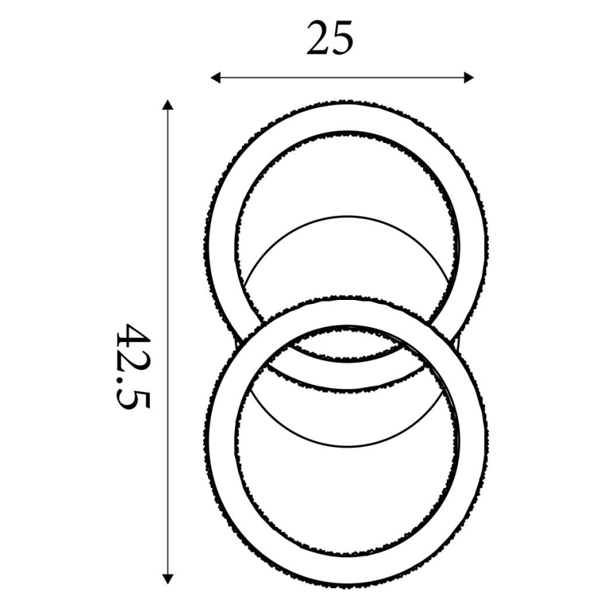 Searchlight - LED-dæmpbar loftlampe SPECS LED/24W/230V 3000K 25x42,5 cm
