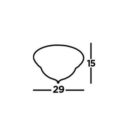 Searchlight - Loftlampe FLUSH 2xE14/40W/230V skinnende krom