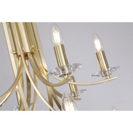 Searchlight - Lysekrone med kæde ASCONA 12xE14/60W/230V