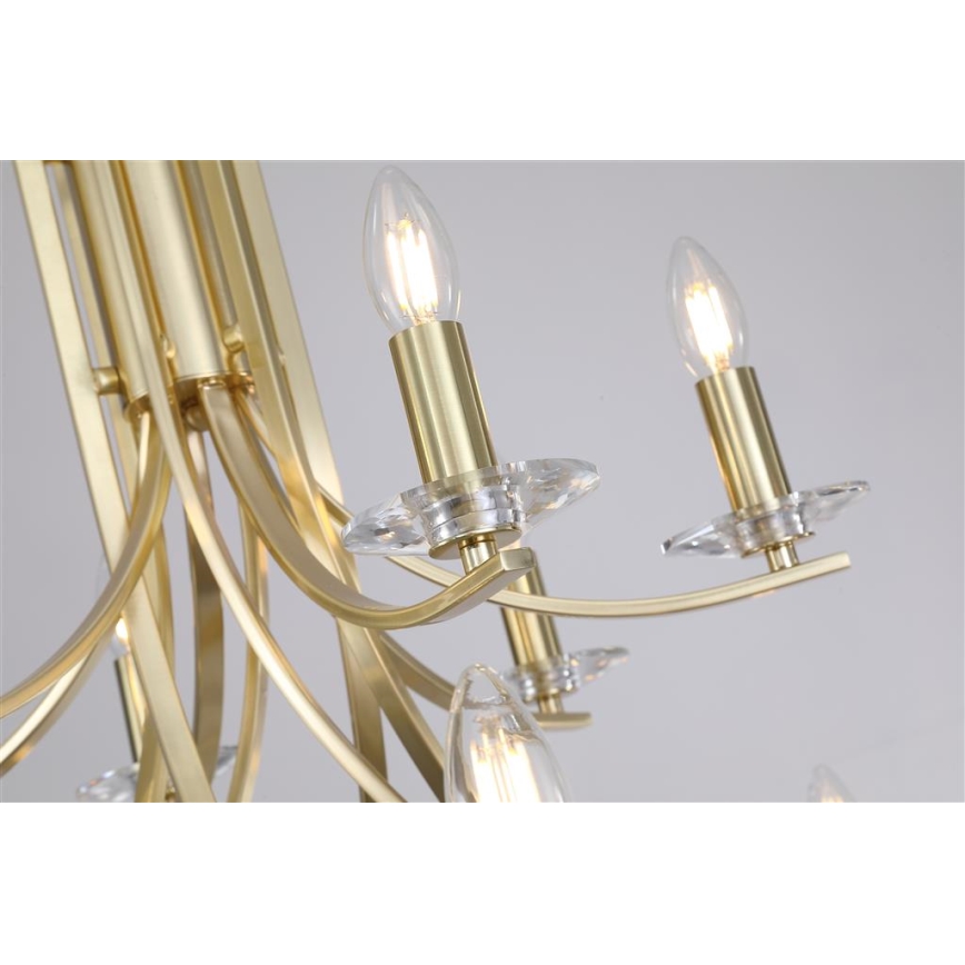 Searchlight - Lysekrone med kæde ASCONA 12xE14/60W/230V