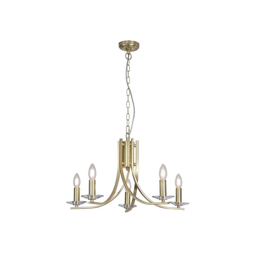 Searchlight - Lysekrone på kæde ASCONA 5xE14/60W/230V