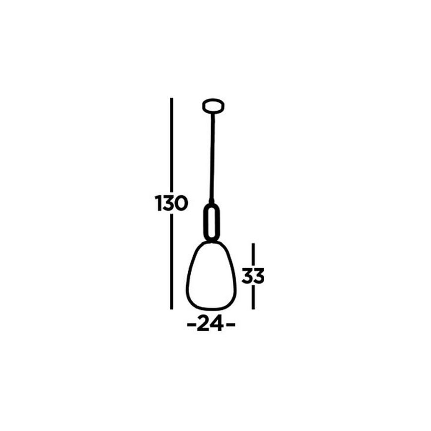Searchlight - Pendel ELIXIR 1xE27/60W/230V transparent
