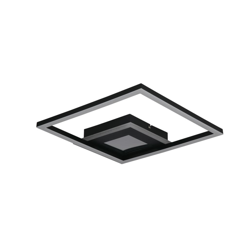 Searchlight - LED dæmpbar loftlampe QUADRATE LED/24W/230V 36x36 cm sort