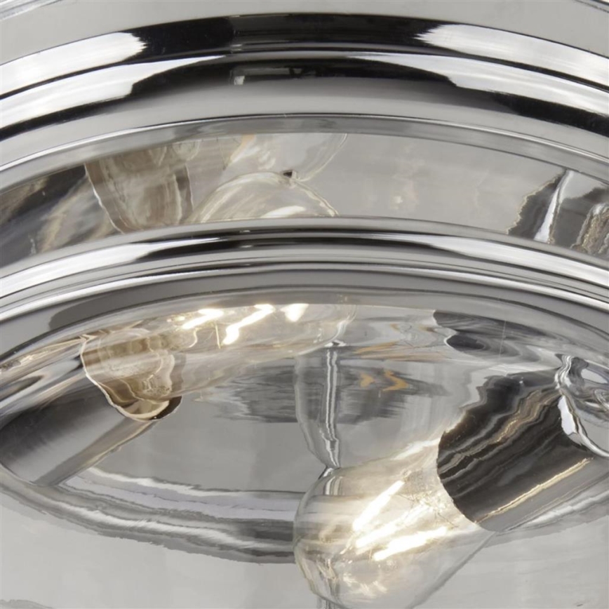 Searchlight - Loftlampe EDINBURGH I 2xE27/40W/230V skinnende krom