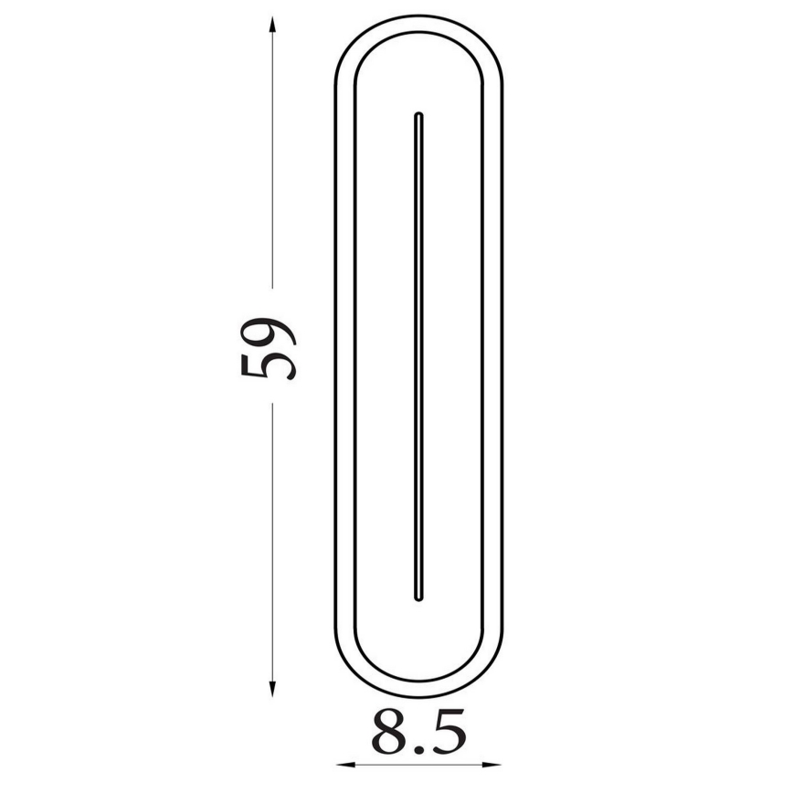 Searchlight - LED Dæmpbar væglampe COUPER LED/25W/230V 3000K messing