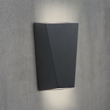 Searchlight - Udendørs væglampe OUT 2xGU10/3W/230V IP44 sort