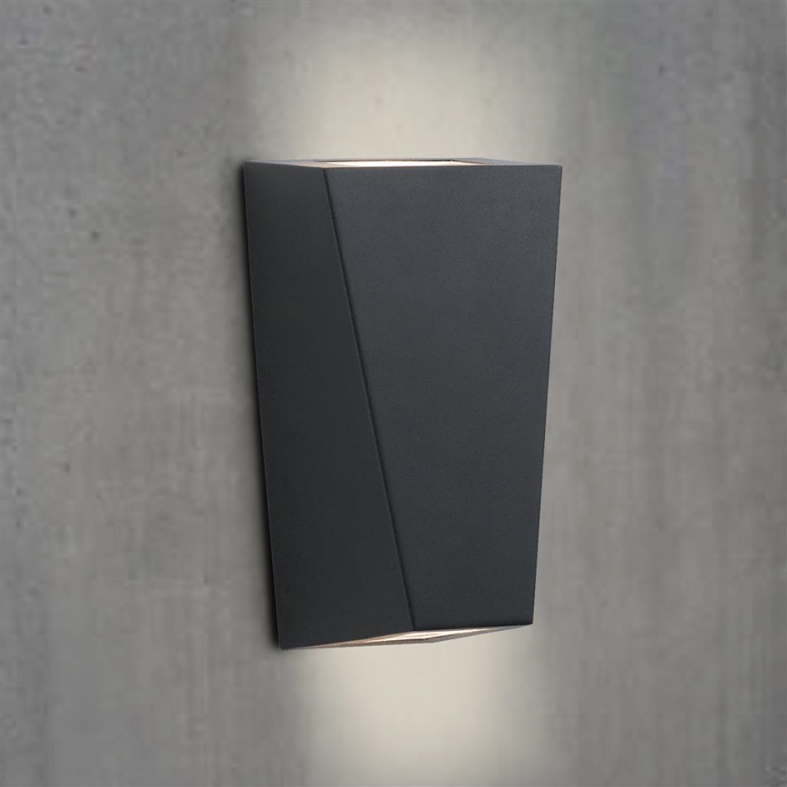Searchlight - Udendørs væglampe OUT 2xGU10/3W/230V IP44 sort