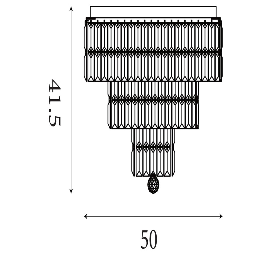 Searchlight - Badeværelsesloftlampe EMPIRE 6xE14/60W/230V IP44