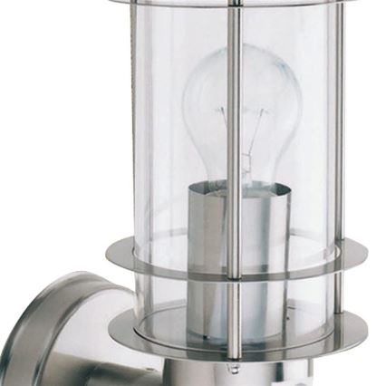 Searchlight - Udendørs væglampe med sensor EDGEWARE 1xE27/60W/230V IP44