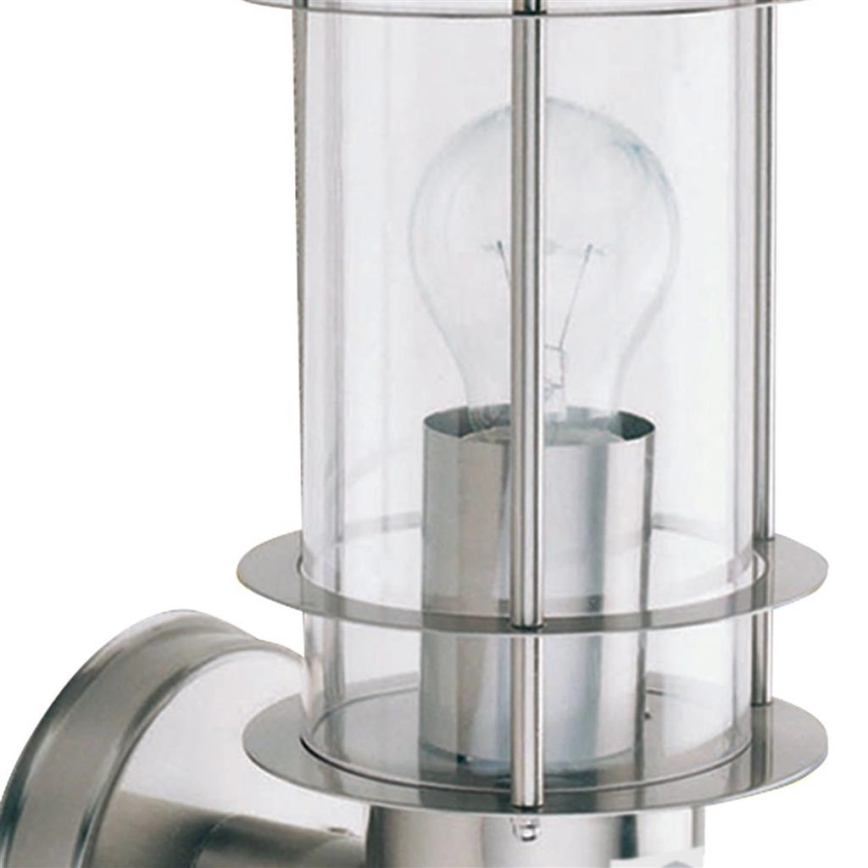 Searchlight - Udendørs væglampe med sensor EDGEWARE 1xE27/60W/230V IP44