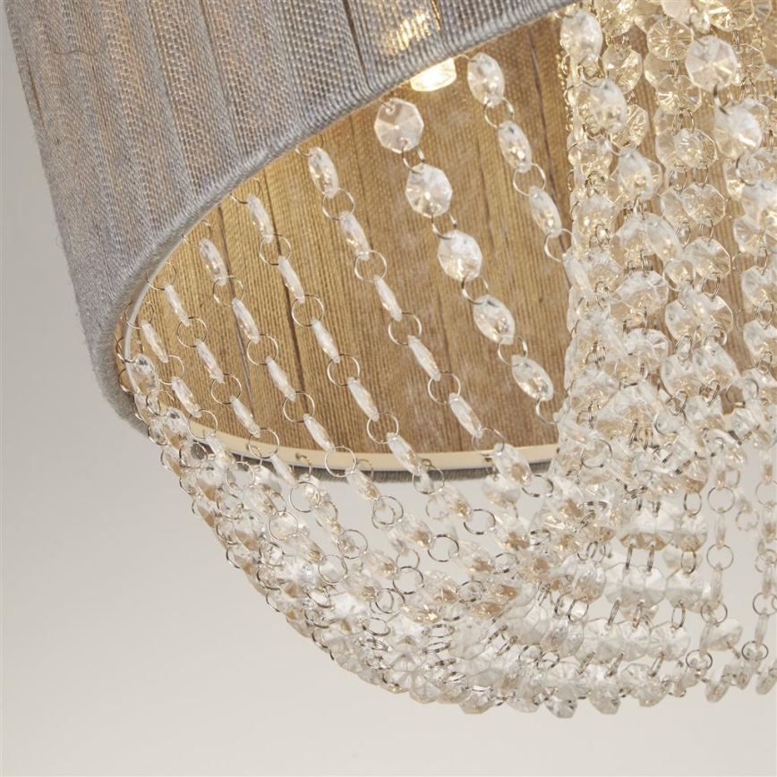 Searchlight - Loftlampe BELLANO 5xG9/7W/230V Ø 50 cm grå