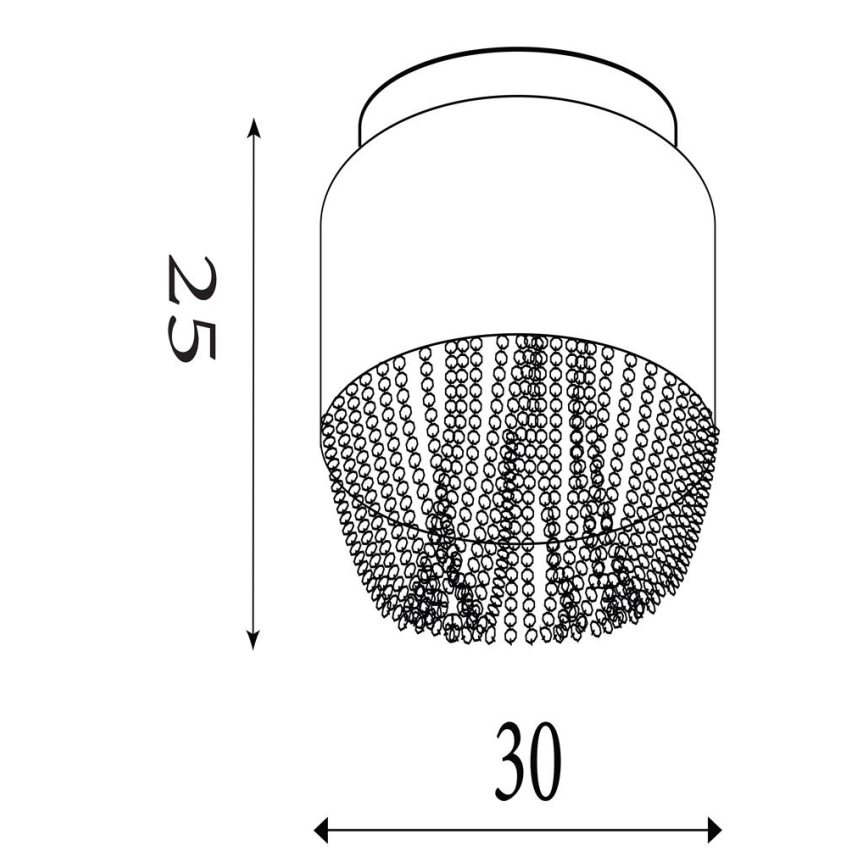Searchlight - Loftlampe BELLANO 3xG9/7W/230V Ø 30 cm hvid