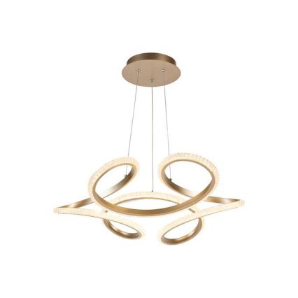 Searchlight - LED-dæmpbar pendel på kabel DOODLE LED/40W/230V messing