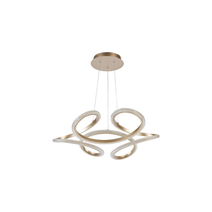 Searchlight - LED-dæmpbar pendel på kabel DOODLE LED/40W/230V messing