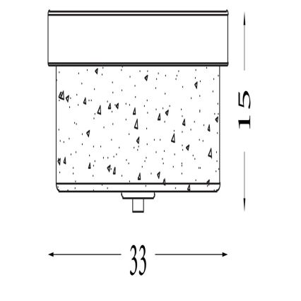 Searchlight - Loftlampe til badeværelse PRESTON 2xE27/60W/230V IP44 Ø 33 cm, messing