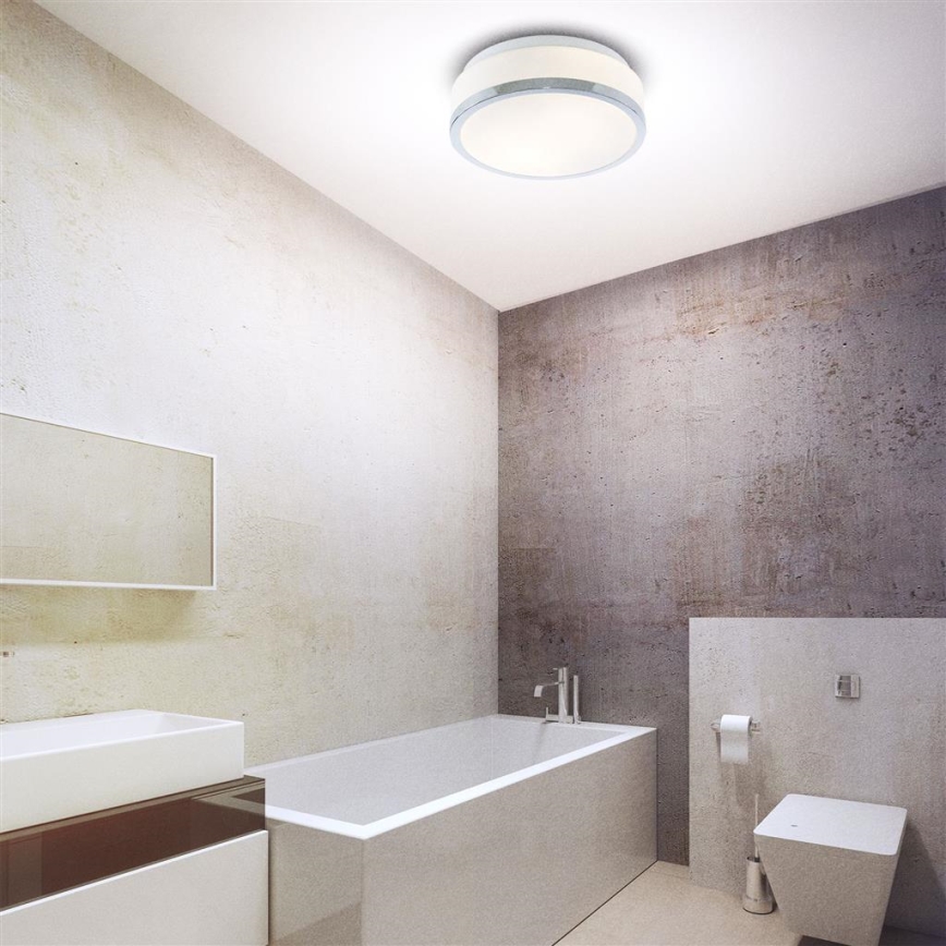 Searchlight - Loftlampe til badeværelse DISC 2xE27/60W/230V IP44