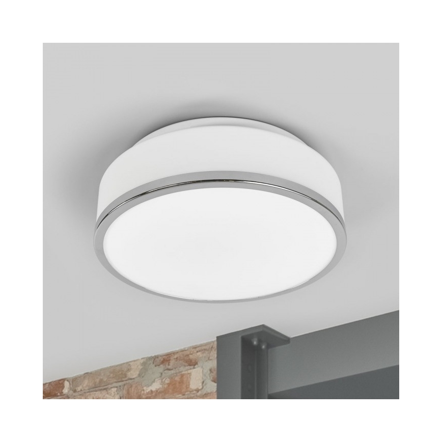 Searchlight - Loftlampe til badeværelse DISC 2xE27/60W/230V IP44
