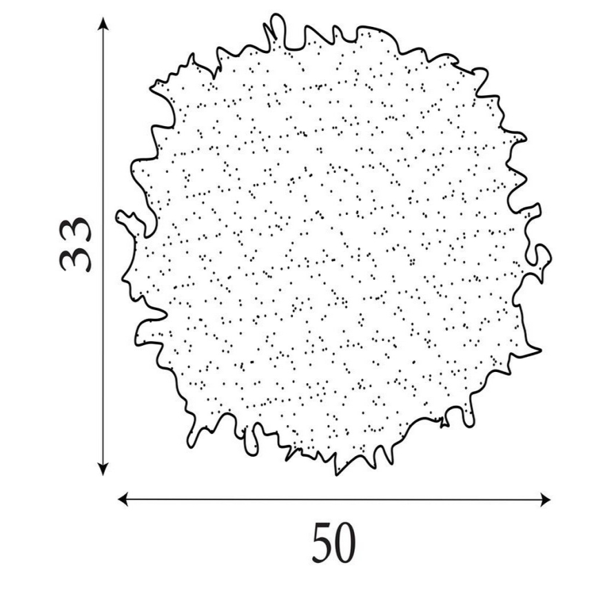 Searchlight - Lampeskærm til lysekrone KATE E14/E27 Ø 50 cm rosa