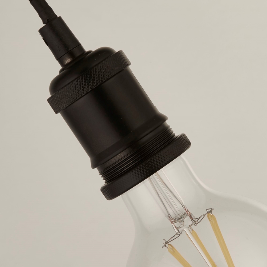 Searchlight - Pendel med wireophæng SUSPENSION 1xE27/60W/230V sort