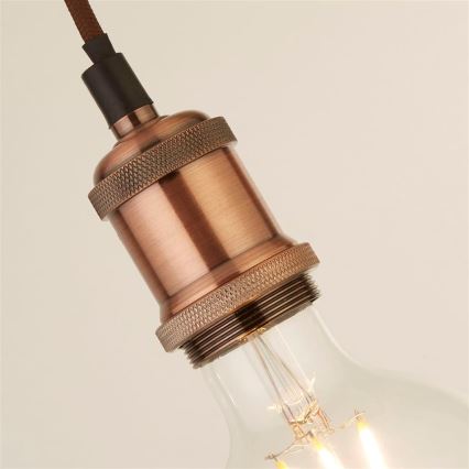 Searchlight - Pendel på wire SUSPENSION 1xE27/60W/230V kobber