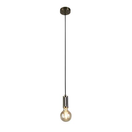 Searchlight - Pendel på wire SUSPENSION 1xE27/60W/230V messing