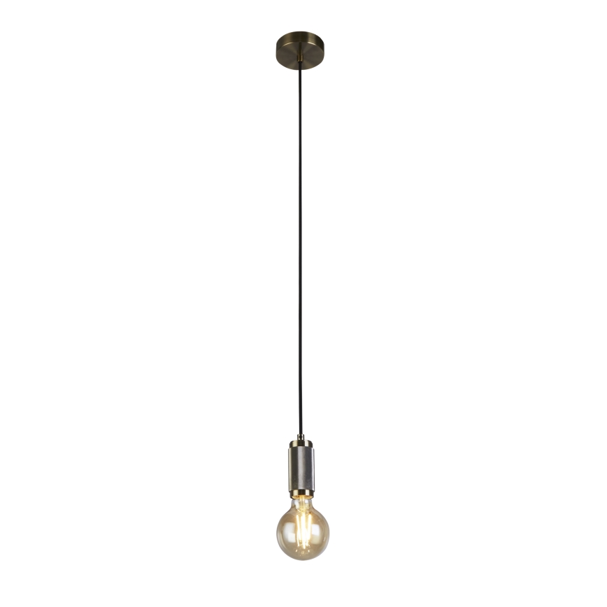 Searchlight - Pendel på wire SUSPENSION 1xE27/60W/230V messing