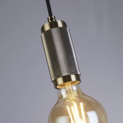 Searchlight - Pendel på wire SUSPENSION 1xE27/60W/230V messing