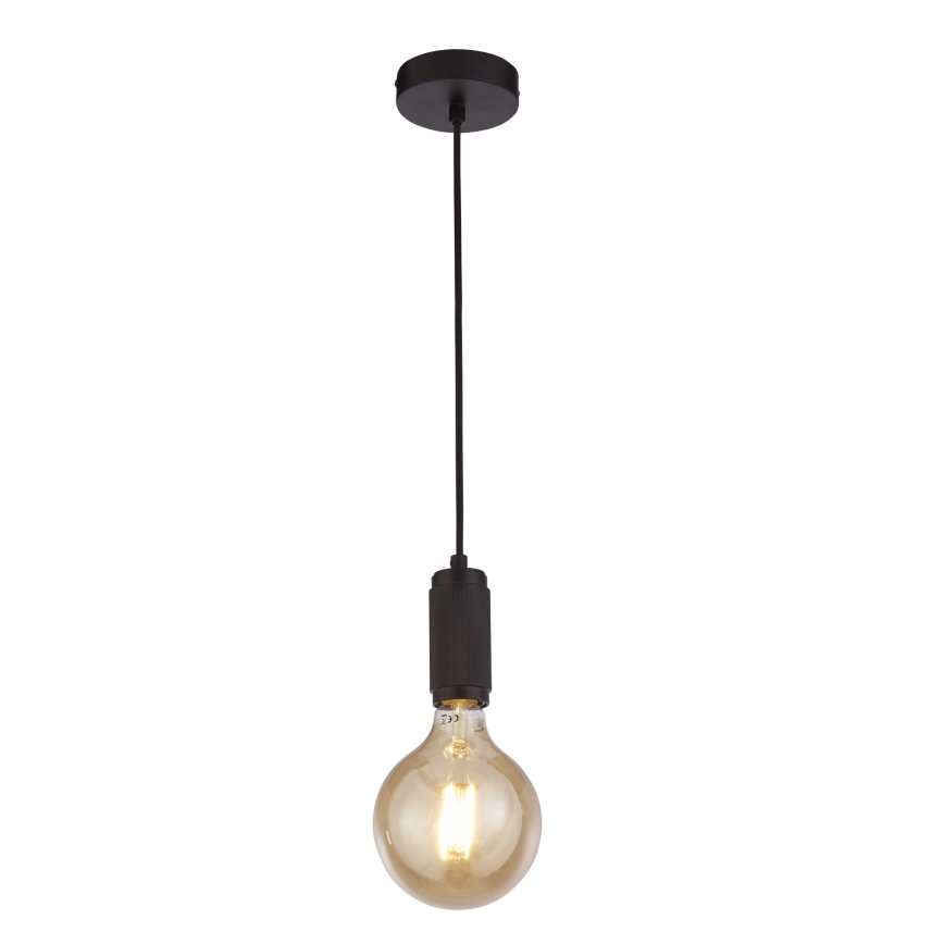 Searchlight - SUSPENSION pendel med kabelophæng 1xE27/60W/230V sort