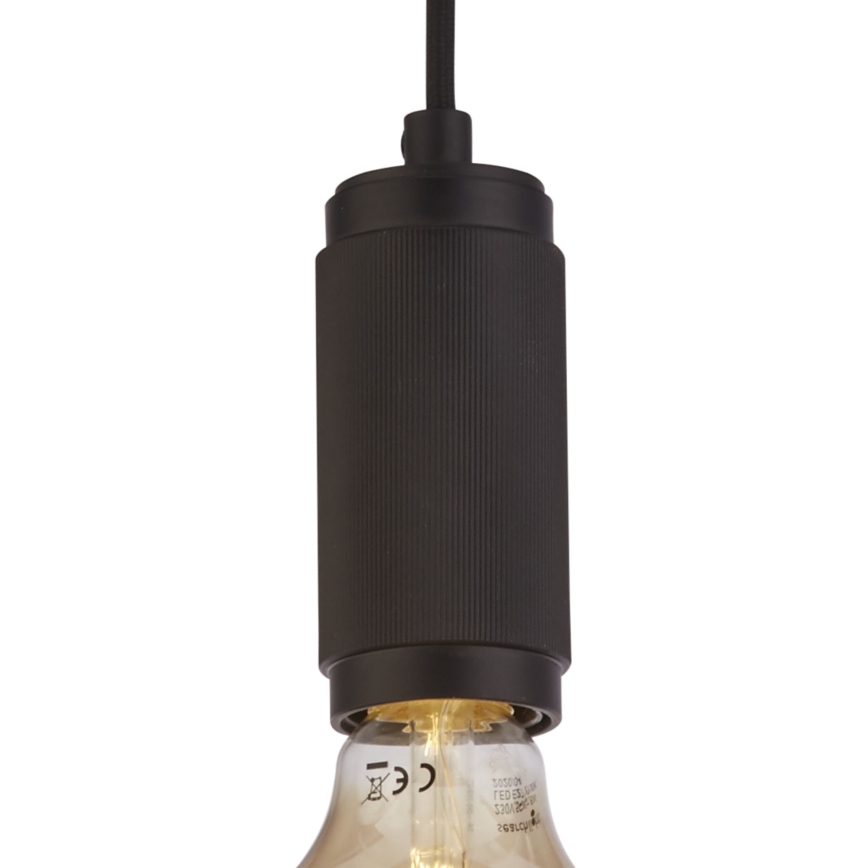 Searchlight - SUSPENSION pendel med kabelophæng 1xE27/60W/230V sort