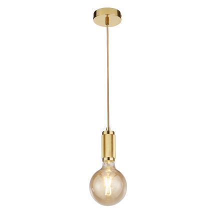 Searchlight - Pendel med wire SUSPENSION 1xE27/60W/230V guld