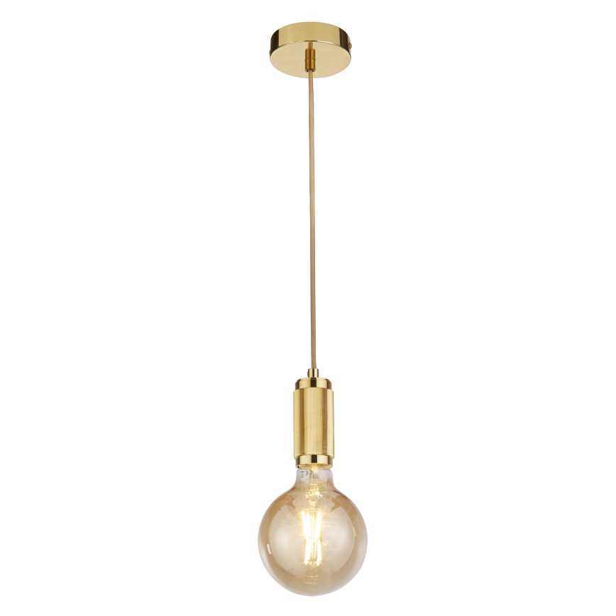 Searchlight - Pendel med wire SUSPENSION 1xE27/60W/230V guld