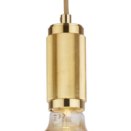 Searchlight - Pendel med wire SUSPENSION 1xE27/60W/230V guld