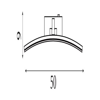 Searchlight - LED billedbelysning SANTORINI LED/10,88W/230V sølv